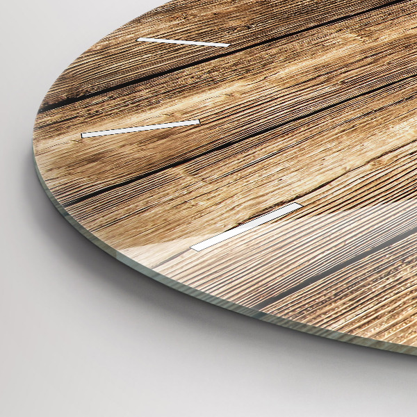 Orologio rotondo Tavole di legno