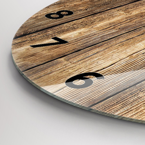 Orologio rotondo Tavole di legno