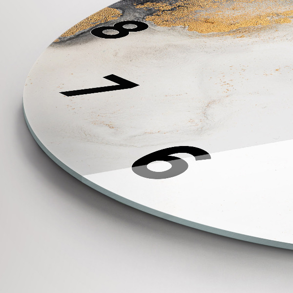 Orologio rotondo in vetro Marmo artistico