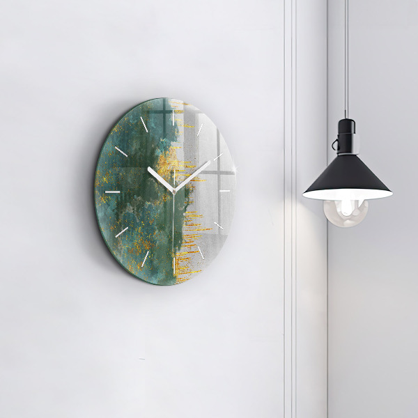 Orologio rotondo in vetro Motivo decorativo