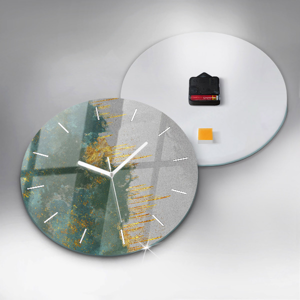 Orologio rotondo in vetro Motivo decorativo