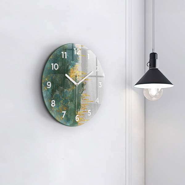 Orologio rotondo in vetro Motivo decorativo