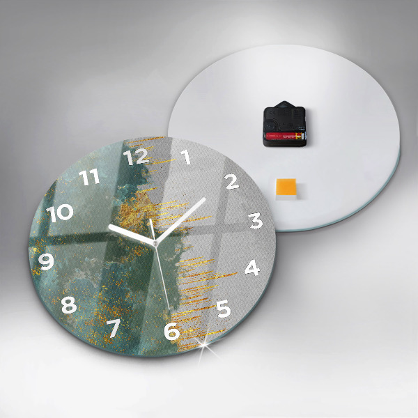 Orologio rotondo in vetro Motivo decorativo