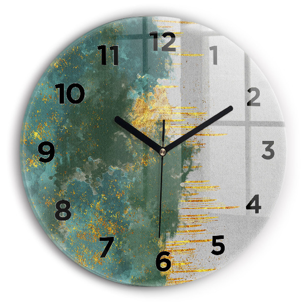 Orologio rotondo in vetro Motivo decorativo