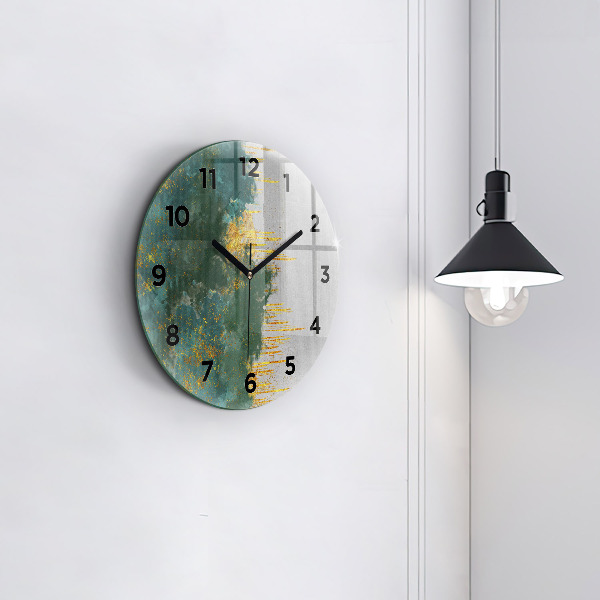 Orologio rotondo in vetro Motivo decorativo