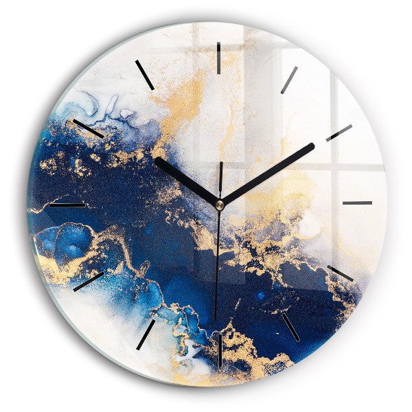 Orologio rotondo in vetro Modello in marmo