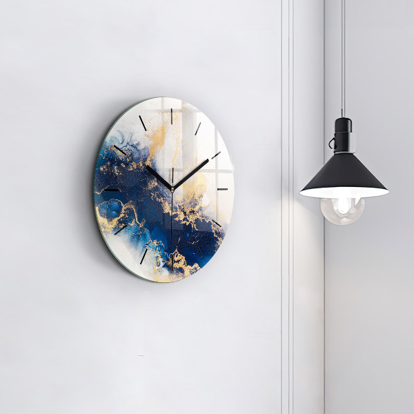 Orologio rotondo in vetro Modello in marmo