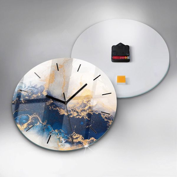 Orologio rotondo in vetro Modello in marmo