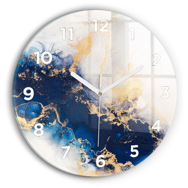 Orologio rotondo in vetro Modello in marmo