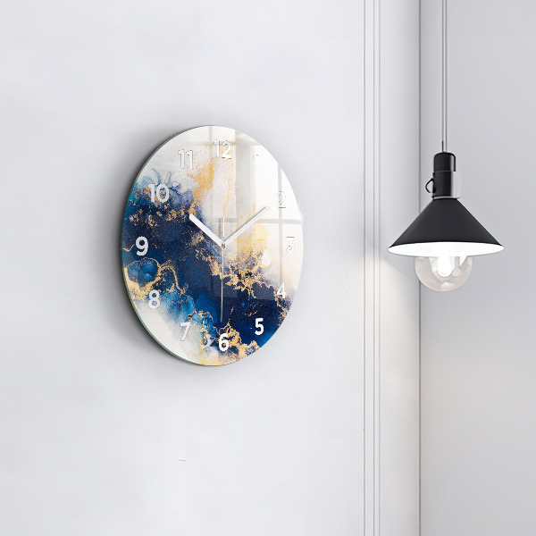 Orologio rotondo in vetro Modello in marmo