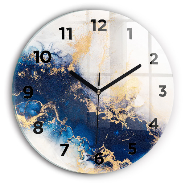 Orologio rotondo in vetro Modello in marmo