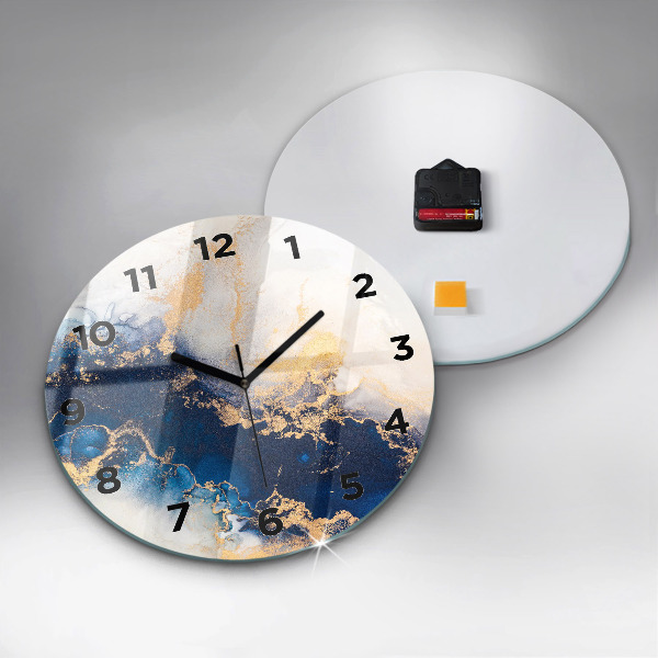 Orologio rotondo in vetro Modello in marmo