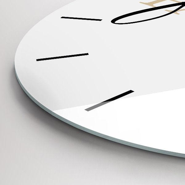 Orologio rotondo in vetro Iscrizione di famiglia