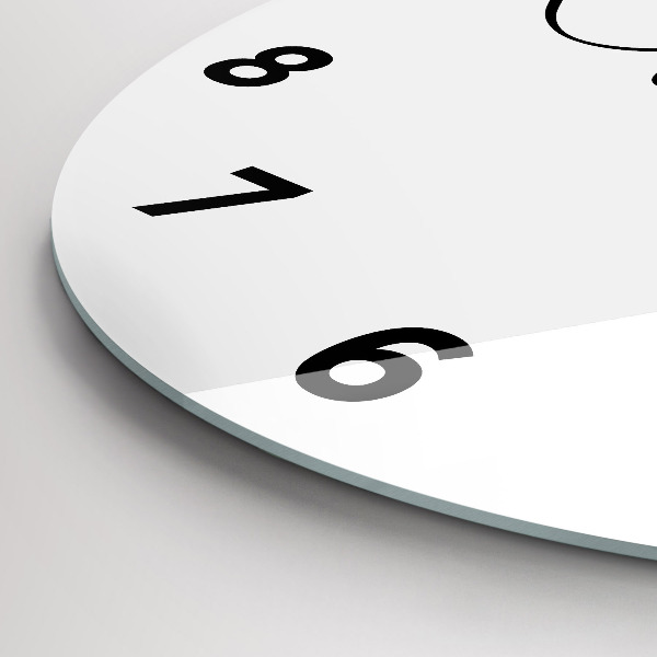 Orologio rotondo in vetro L'iscrizione Viaggio