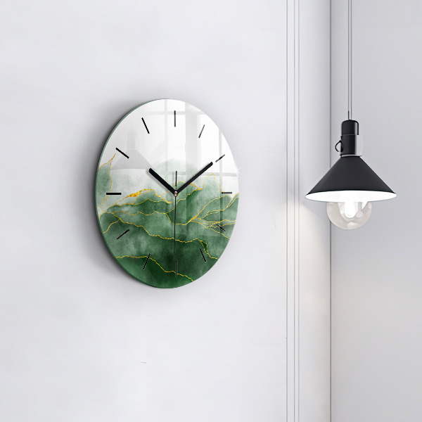 Orologio rotondo in vetro L'astrazione lascia