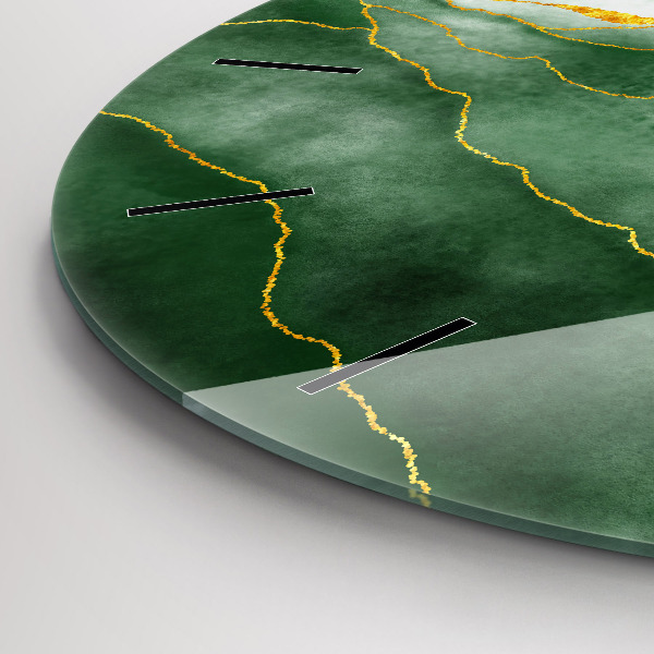 Orologio rotondo in vetro L'astrazione lascia