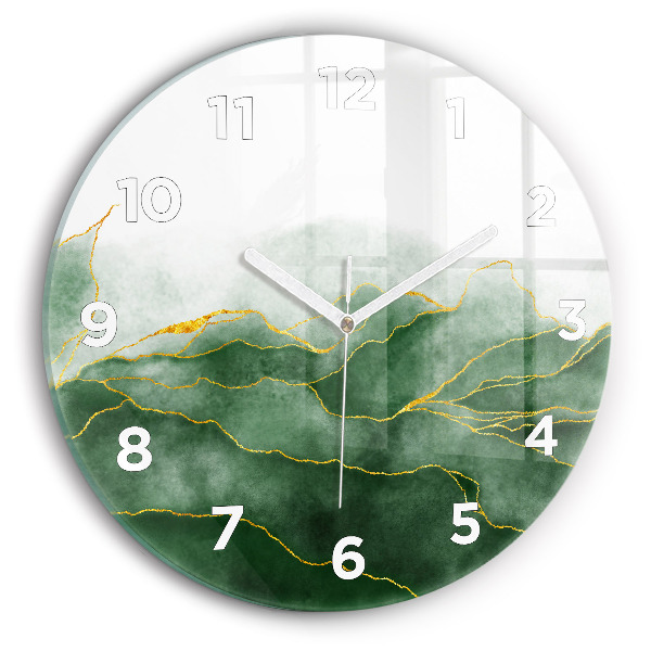 Orologio rotondo in vetro L'astrazione lascia
