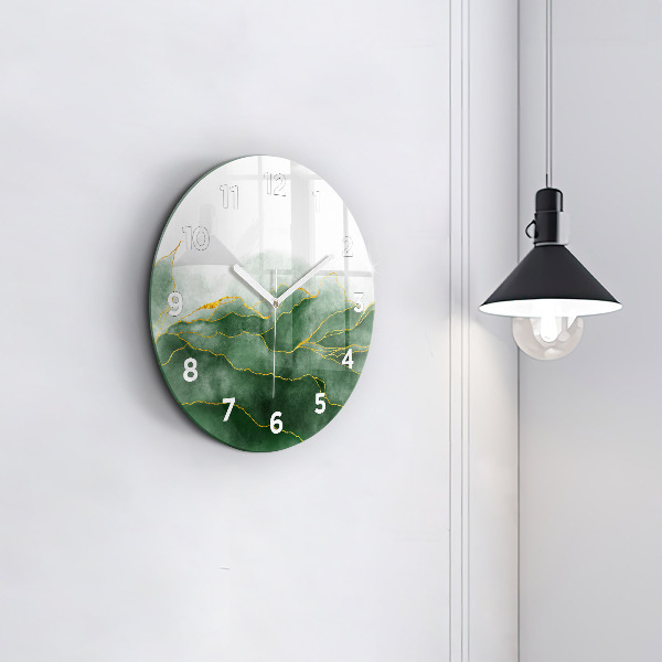 Orologio rotondo in vetro L'astrazione lascia