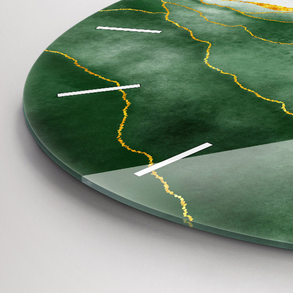 Orologio rotondo in vetro L'astrazione lascia