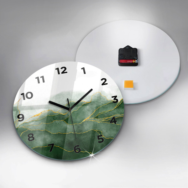 Orologio rotondo in vetro L'astrazione lascia