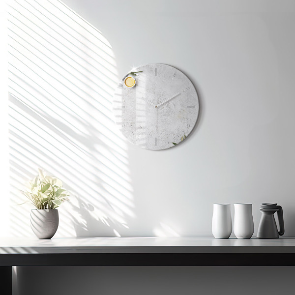 Orologio rotondo in vetro Olive minimaliste