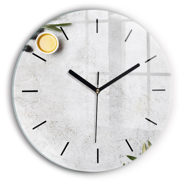 Orologio rotondo in vetro Olive minimaliste
