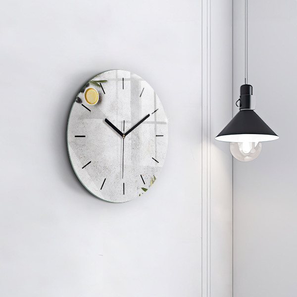 Orologio rotondo in vetro Olive minimaliste