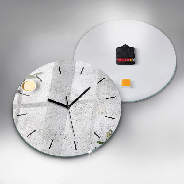 Orologio rotondo in vetro Olive minimaliste