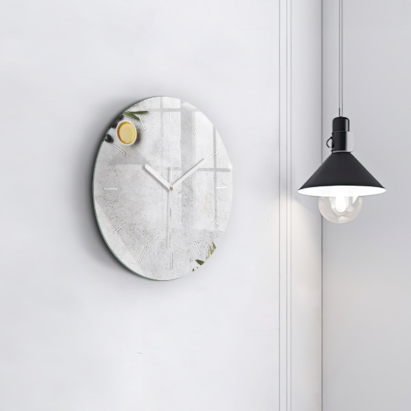 Orologio rotondo in vetro Olive minimaliste