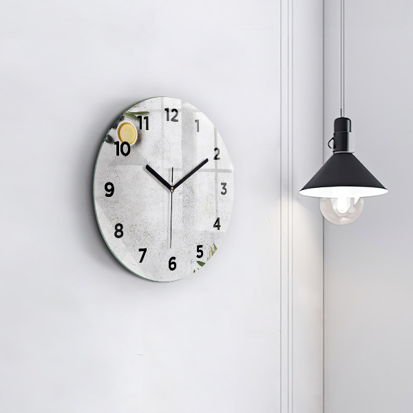 Orologio rotondo in vetro Olive minimaliste