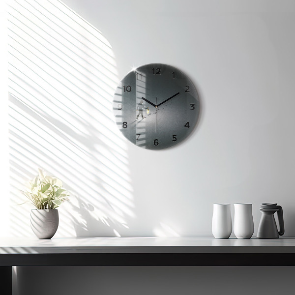 Orologio rotondo in vetro Vagabondo nell'oscurità