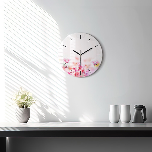 Orologio rotondo Fiori nel prato
