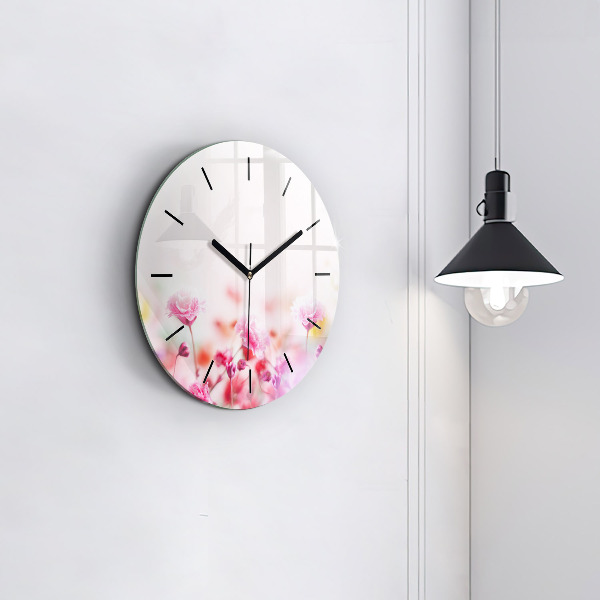 Orologio rotondo Fiori nel prato