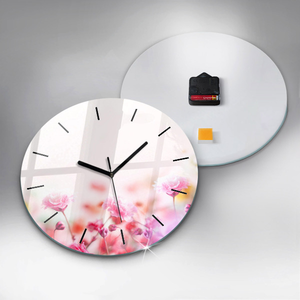 Orologio rotondo Fiori nel prato