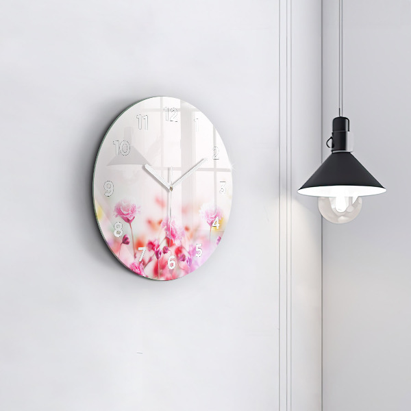 Orologio rotondo Fiori nel prato