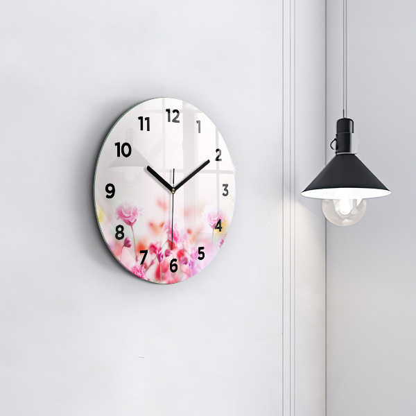 Orologio rotondo Fiori nel prato