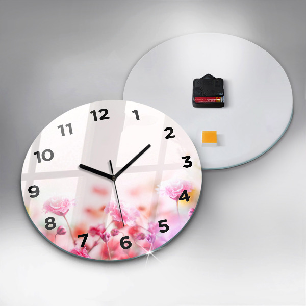 Orologio rotondo Fiori nel prato