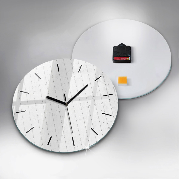 Orologio rotondo Modello pannelli in legno