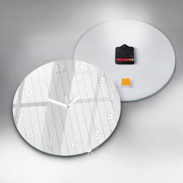Orologio rotondo Modello pannelli in legno