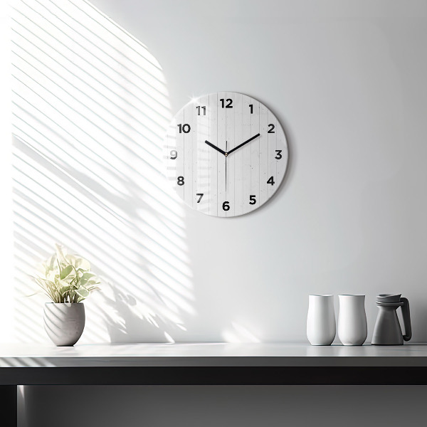 Orologio rotondo Modello pannelli in legno