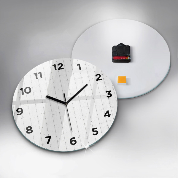 Orologio rotondo Modello pannelli in legno
