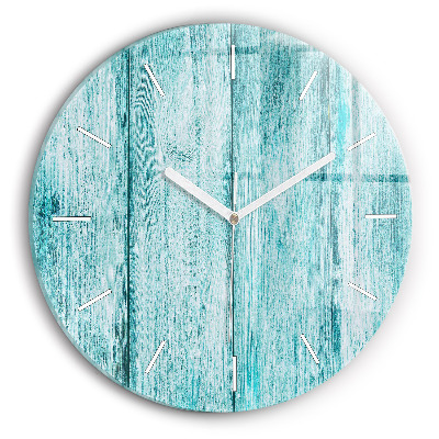 Orologio rotondo Legno vecchio blu