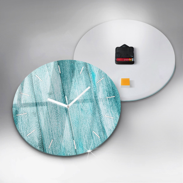 Orologio rotondo Legno vecchio blu
