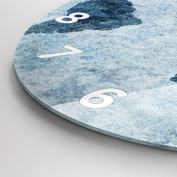 Orologio rotondo Mappa del mondo dipinta