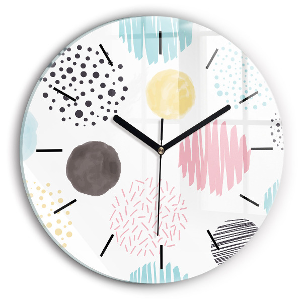Orologio rotondo Motivo geometrico