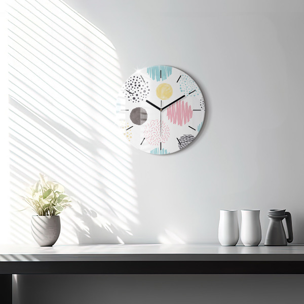 Orologio rotondo Motivo geometrico