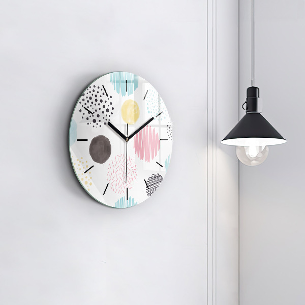 Orologio rotondo Motivo geometrico