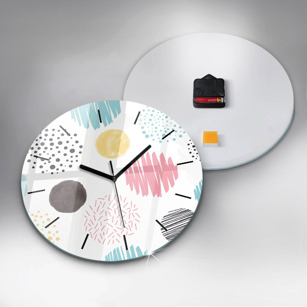 Orologio rotondo Motivo geometrico