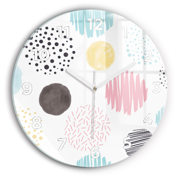 Orologio rotondo Motivo geometrico