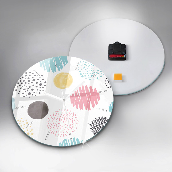 Orologio rotondo Motivo geometrico